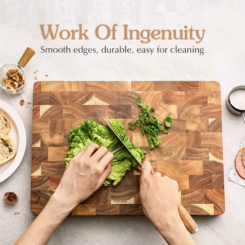 Acacia Wood Cutting Board – Double-Sided & Water-Resistant