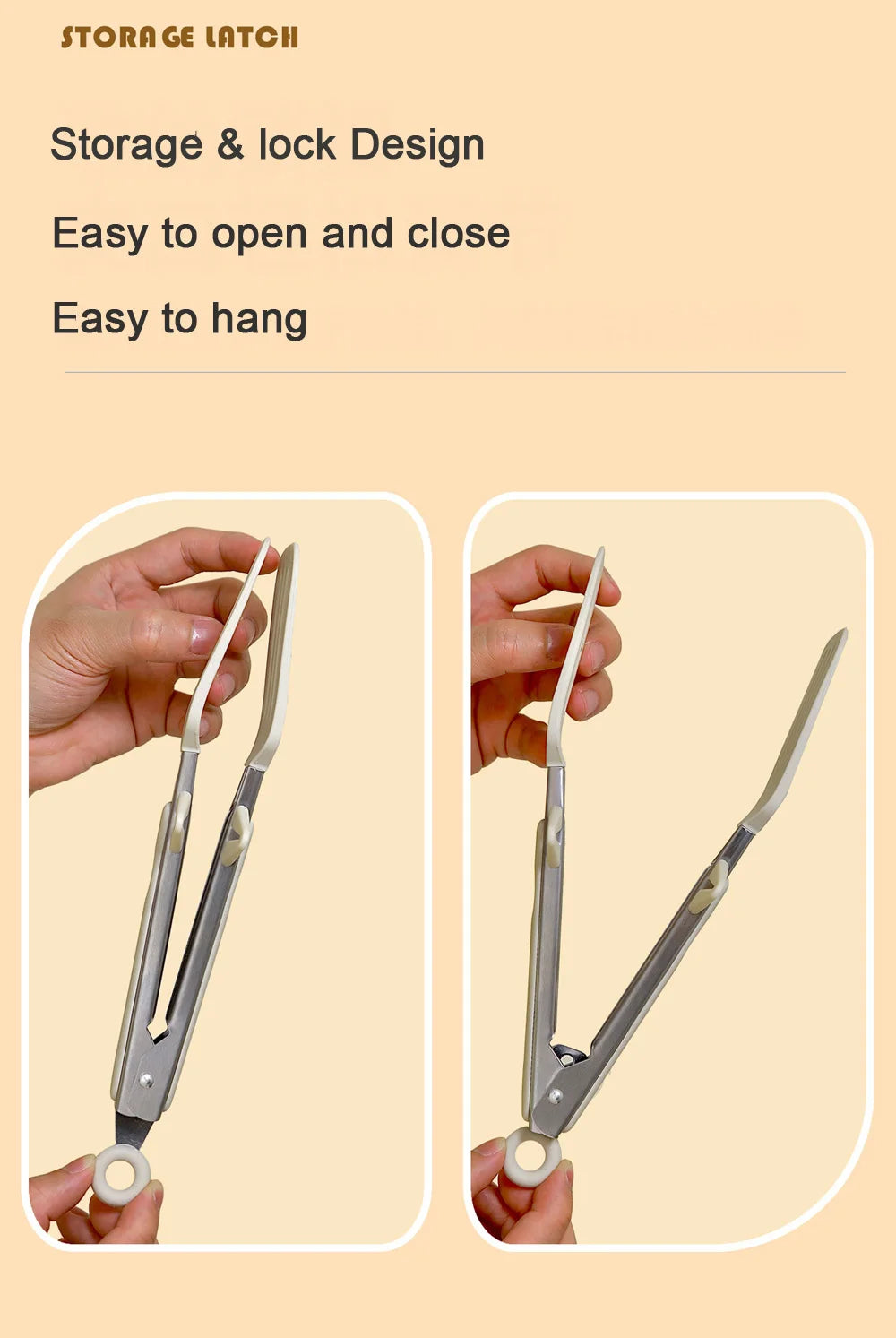 9-inch food tongs Stainless steel tongs Silicone non-stick cooking clips Outdoor Barbecue salad bread tools Kitchen accessories