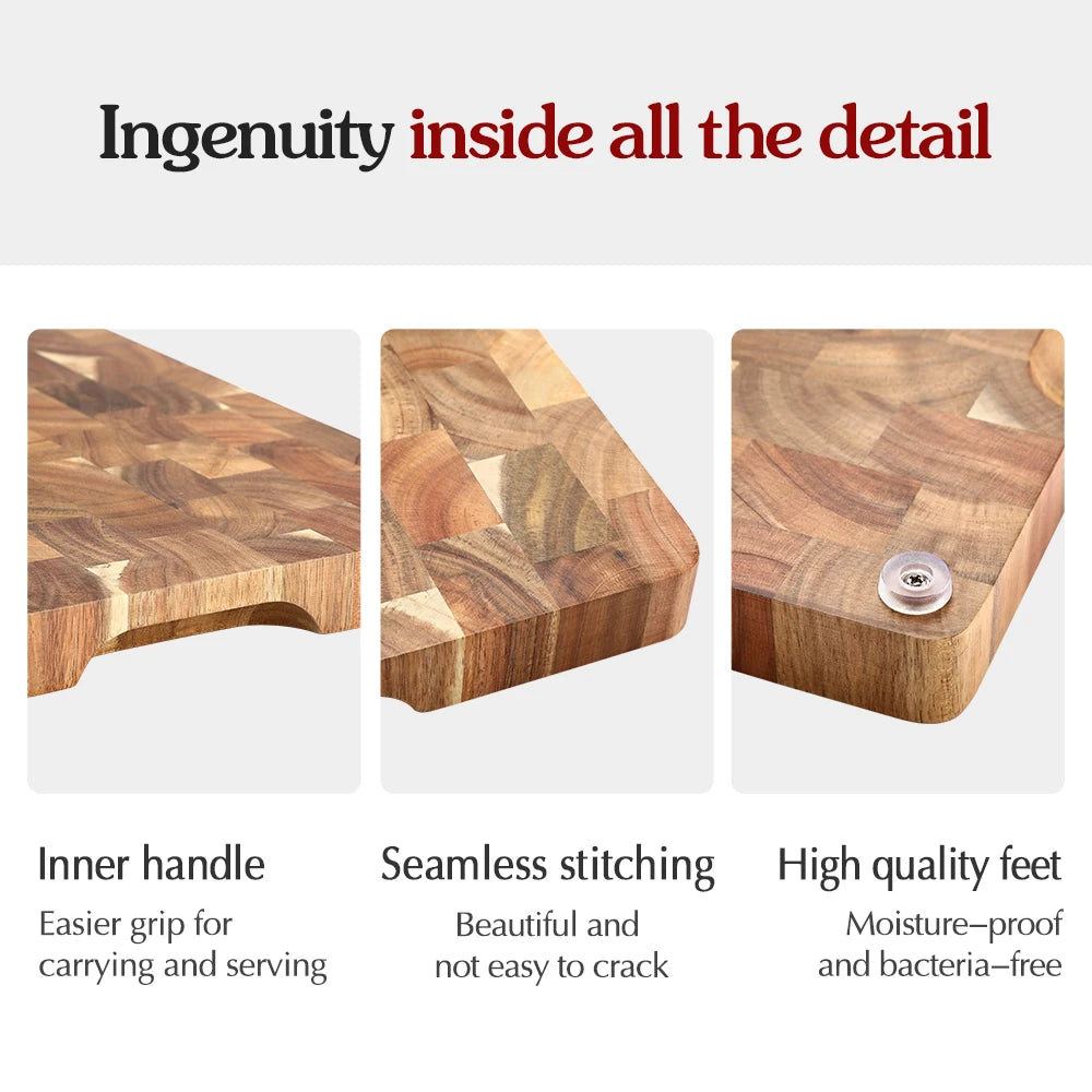 Acacia Wood Cutting Board – Double-Sided & Water-Resistant