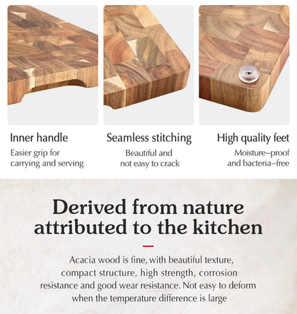 Acacia Wood Cutting Board – Double-Sided & Water-Resistant
