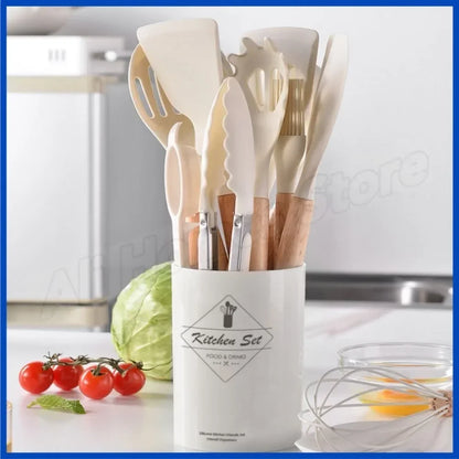 12-Piece Silicone Cooking Utensils Set