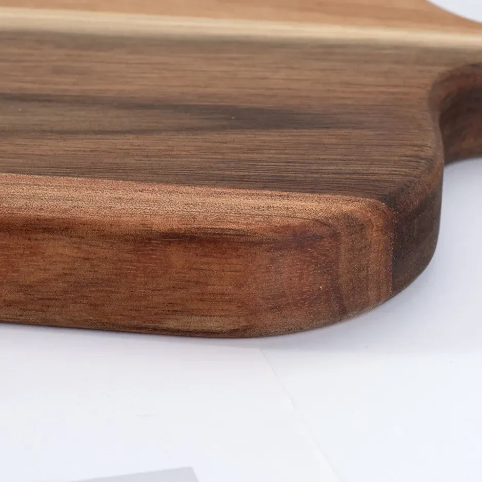 Wooden Cutting & Serving Board with Handle – Charcuterie & Cheese Platter