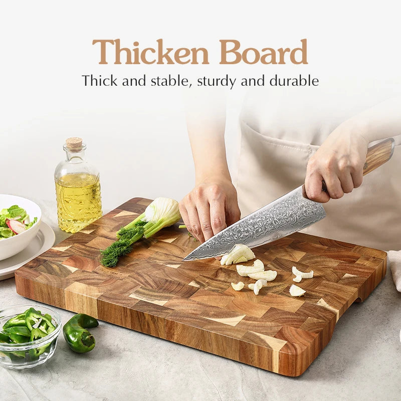 Acacia Wood Cutting Board – Double-Sided & Water-Resistant