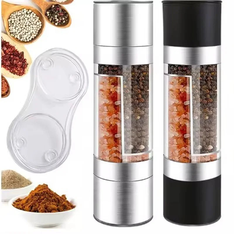 2-in-1 Salt & Pepper Grinder – Manual Ceramic Dual Mill