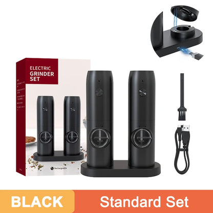USB Electric Salt & Pepper Grinder – Adjustable Coarseness