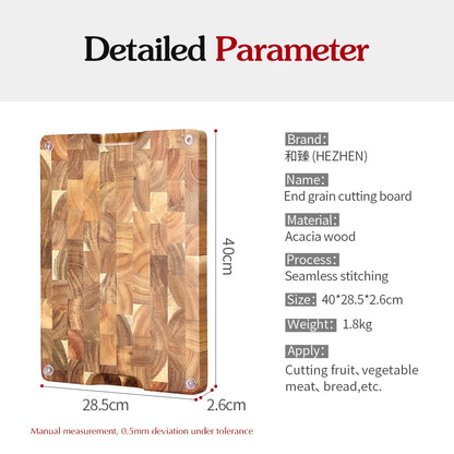 Acacia Wood Cutting Board – Double-Sided & Water-Resistant
