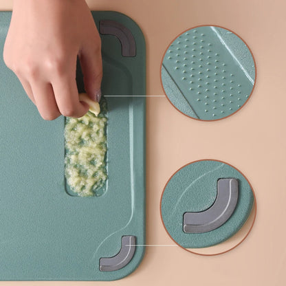 Double-Sided Cutting Board – Stainless Steel & Plastic
