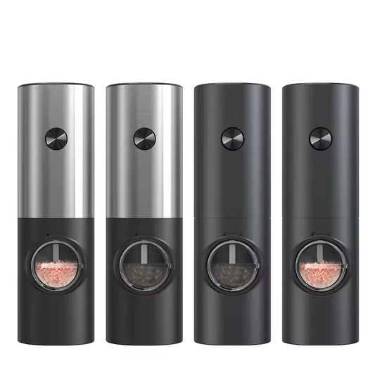 Electric Salt & Pepper Grinder Set – Automatic with LED