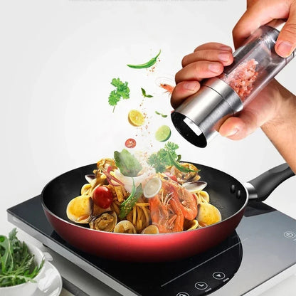 2-in-1 Salt & Pepper Grinder – Manual Stainless Steel Mill