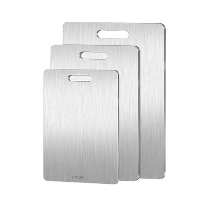 Double-Sided Stainless Steel Cutting Board – Thick & Multi-Purpose