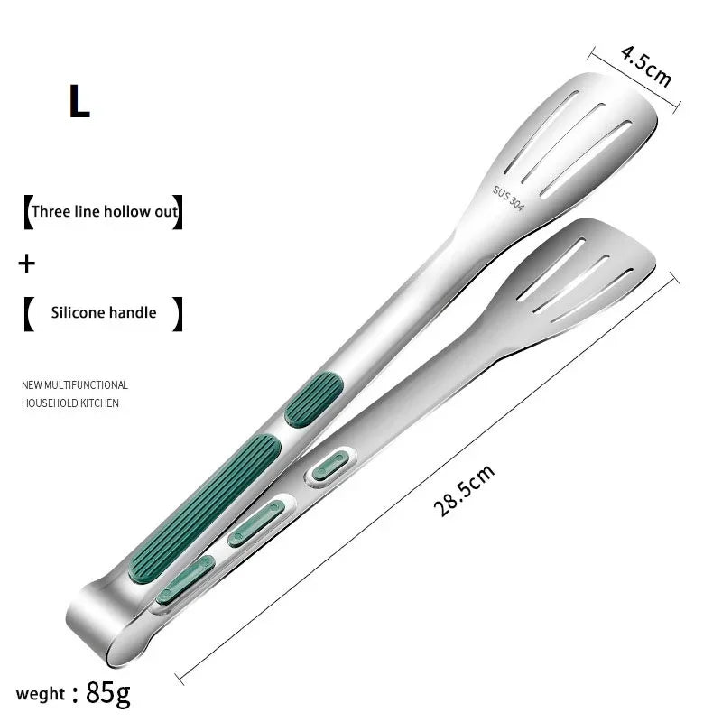 1pcs Non Slip Stainless Steel Food Clamp Barbecue Grill Buffet Clip Meat Salad Bread Clip Cooking Tools Kitchen Accessories
