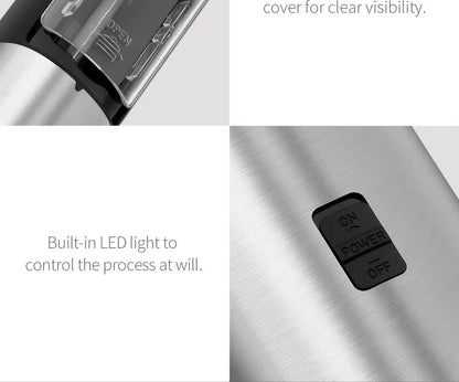 Electric Salt & Pepper Grinder Set – Automatic with LED