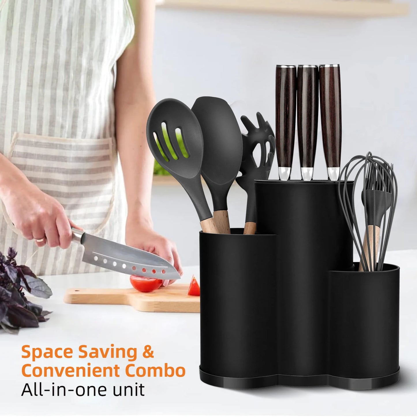 Multi-Purpose Knife & Utensil Storage Rack