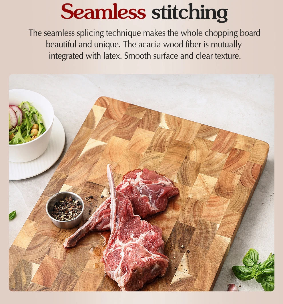 Acacia Wood Cutting Board – Double-Sided & Water-Resistant