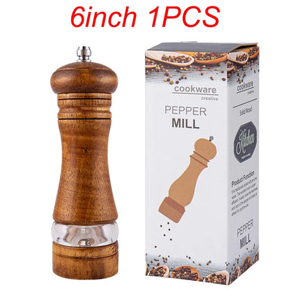 Manual Wooden Pepper Grinder – Multi-Purpose Spice Mill