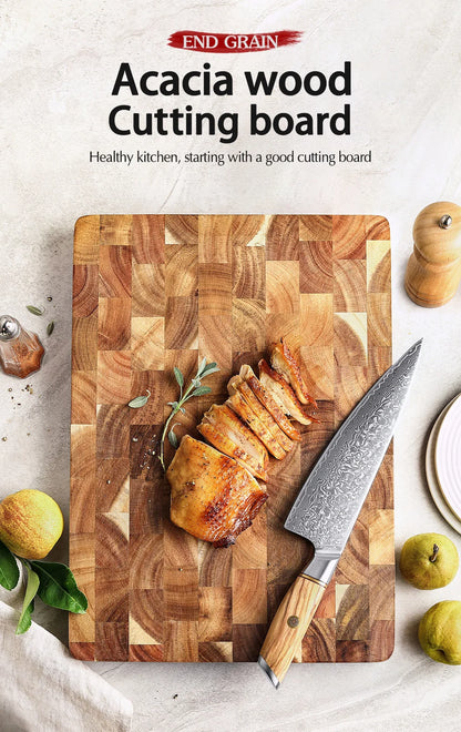 Acacia Wood Cutting Board – Double-Sided & Water-Resistant