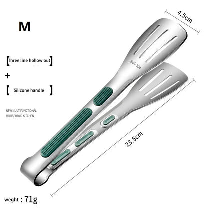 1pcs Non Slip Stainless Steel Food Clamp Barbecue Grill Buffet Clip Meat Salad Bread Clip Cooking Tools Kitchen Accessories