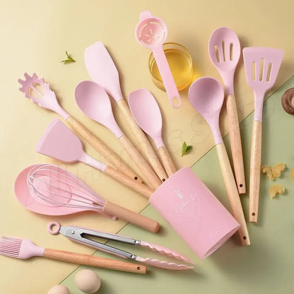 12-Piece Silicone Cooking Utensils Set