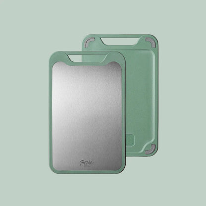 Double-Sided Cutting Board – Stainless Steel & Plastic