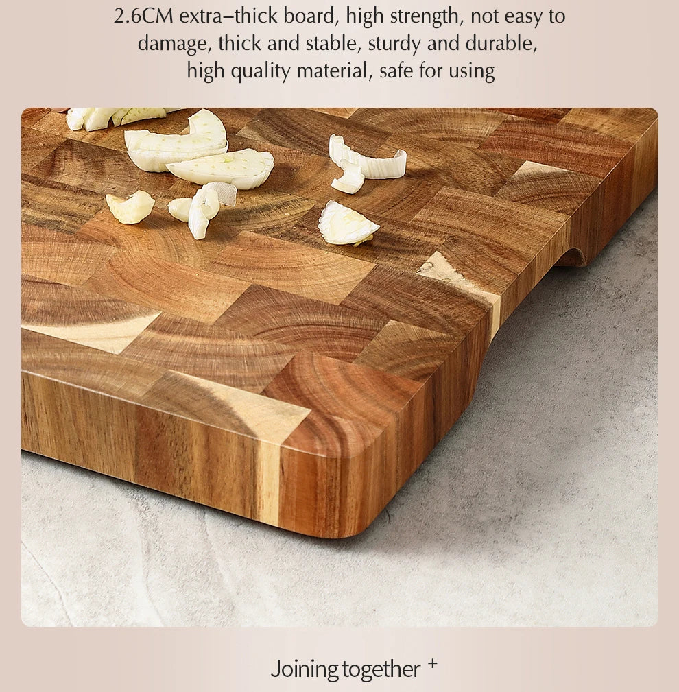 Acacia Wood Cutting Board – Double-Sided & Water-Resistant