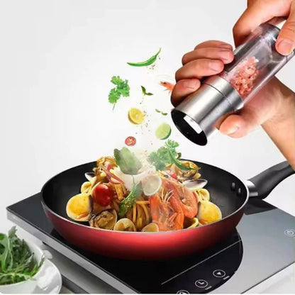 2-in-1 Salt & Pepper Grinder – Manual Ceramic Dual Mill