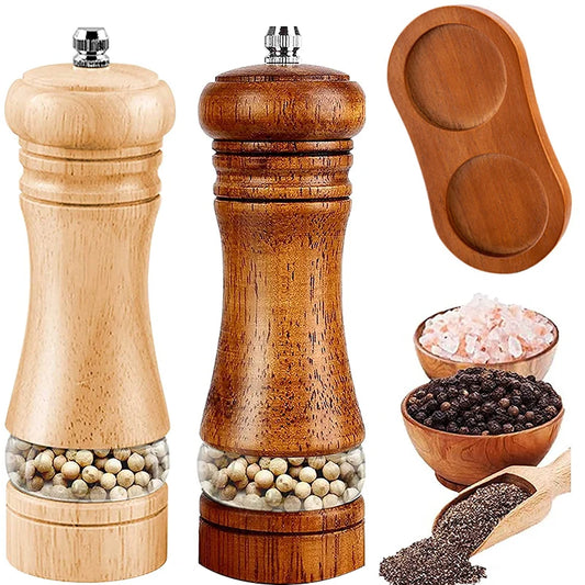 Manual Wooden Pepper Grinder – Multi-Purpose Spice Mill