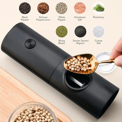 Electric Salt & Pepper Grinder – Battery Powered with Adjustable Coarseness