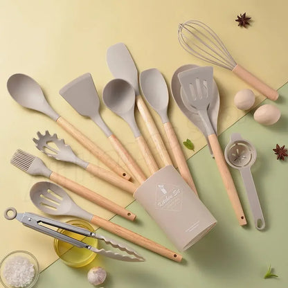 12-Piece Silicone Cooking Utensils Set