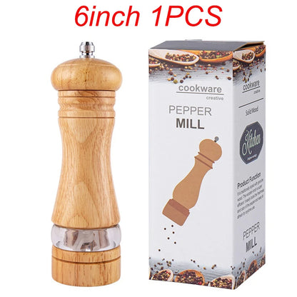 Manual Wooden Pepper Grinder – Multi-Purpose Spice Mill