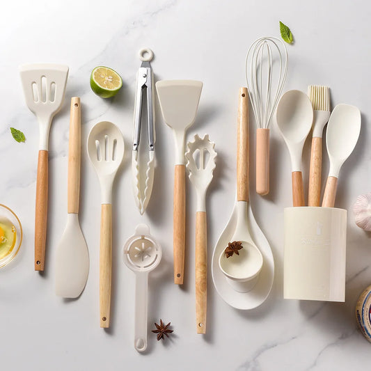 14-Piece Silicone Cooking Utensils Set